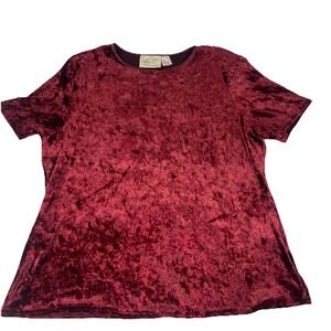 Kathie‎ Lee X-Large Burgundy Velvet